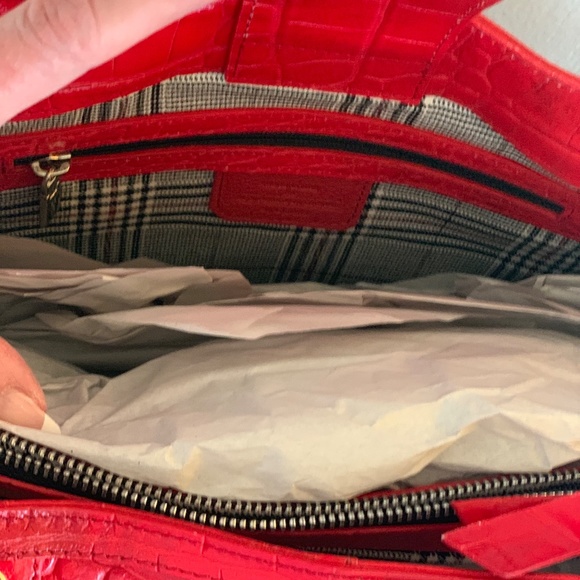 New‼️♥️NWOT Large Italian croc print leather bag by J Peterman✨✨✨ - Picture 7 of 7